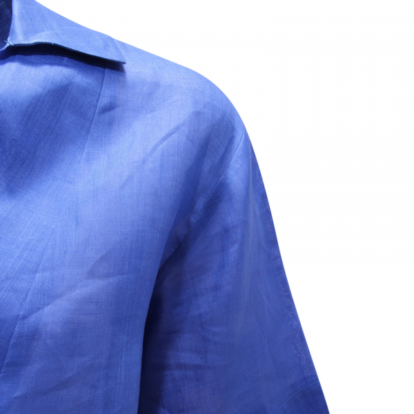 8107AZ CAMICIA DONNA MAXMARA STUDIO WOMAN RAMIÉ SHIRT BLUE