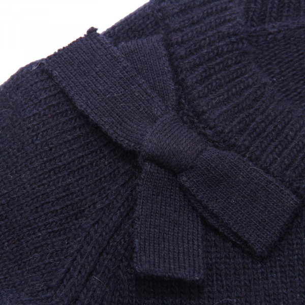 8137AD cardigan bimba girl MONNALISA blue/bow sweater kids