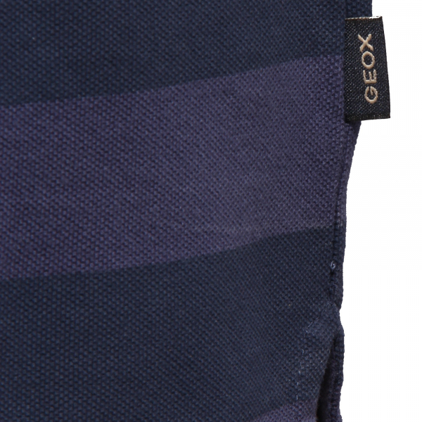 8137K polo uomo GEOX SLIM FIT BLUE garment dyed vintage polo t-shirt man
