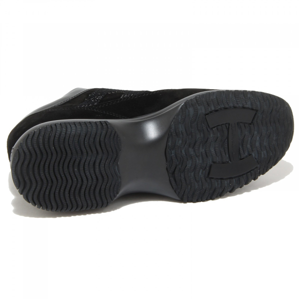8152N sneakers donna HOGAN INTERACTIVE black suede shoe woman