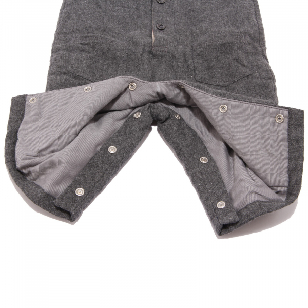 8153Q tutina salopette BURBERRY  kids baby rompers grey cotone