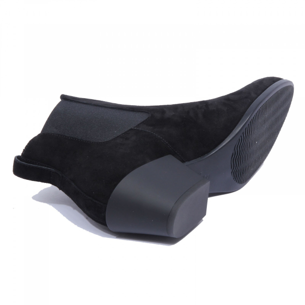 8171AB tronchetto donna HOGAN texano suede BLACK chelsea boots women