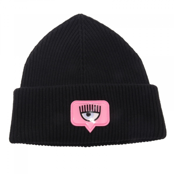 8171AI cuffia donna CHIARA FERRAGNI woman wool blend beanie hat black