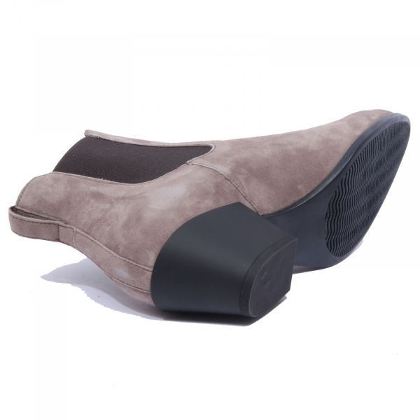 8175AB  tronchetto donna HOGAN texano suede dove grey chelsea boots women