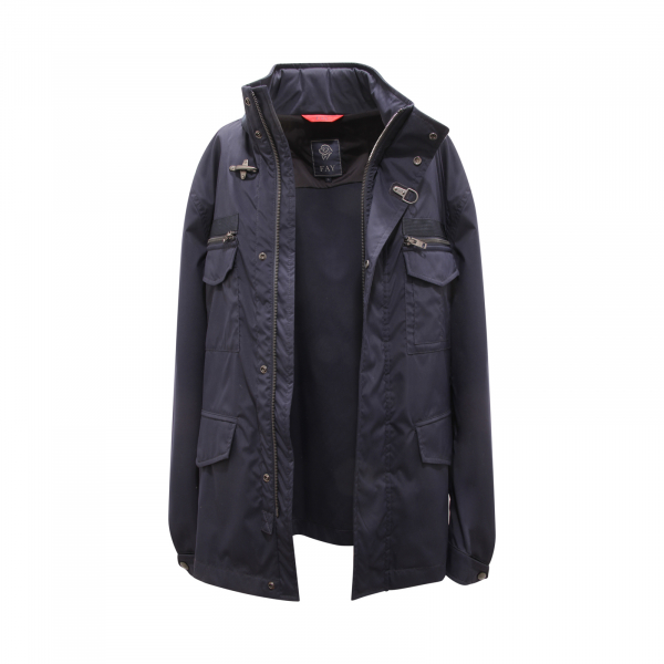8176AZ GIUBBOTTO ANTIVENTO UOMO FAY MAN JACKET BLUE