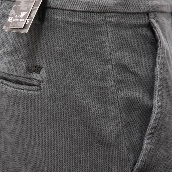 8185AF pantalone uomo MASON'S grey patterned cotton trouser man