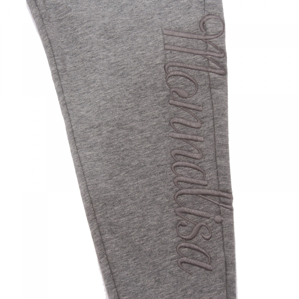 8238AD pantalone tuta bimba girl MONNALISA grey cotton blend sweatpant kids
