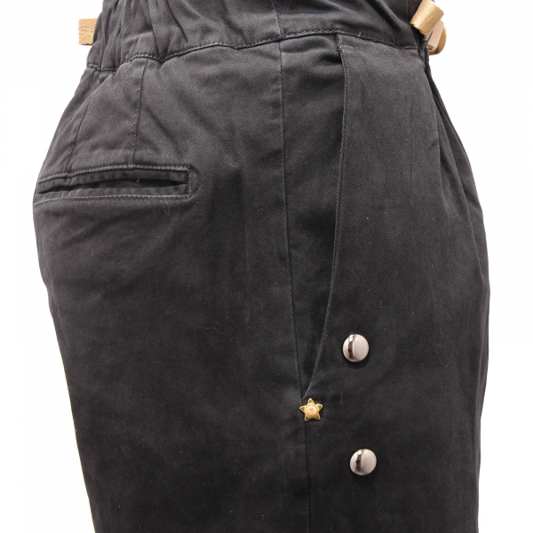 8296AN pantalone donna WHITE SAND woman trousers black
