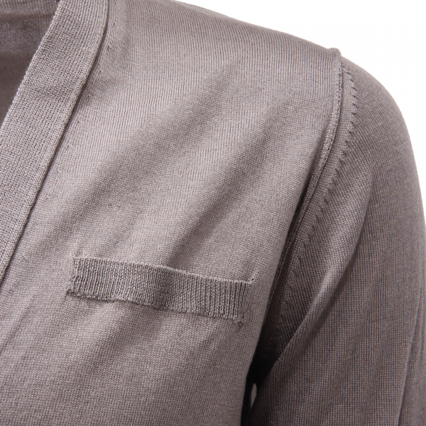 8310AF cardigan uomo MESSAGERIE light grey cotton sweater man