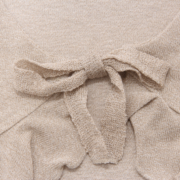 8330AD cardigan bimba girl MONNALISA gold lurex sweater kids