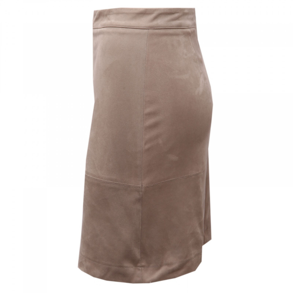 8365AF gonna donna D.EXTERIOR beige eco-suede skirt woman