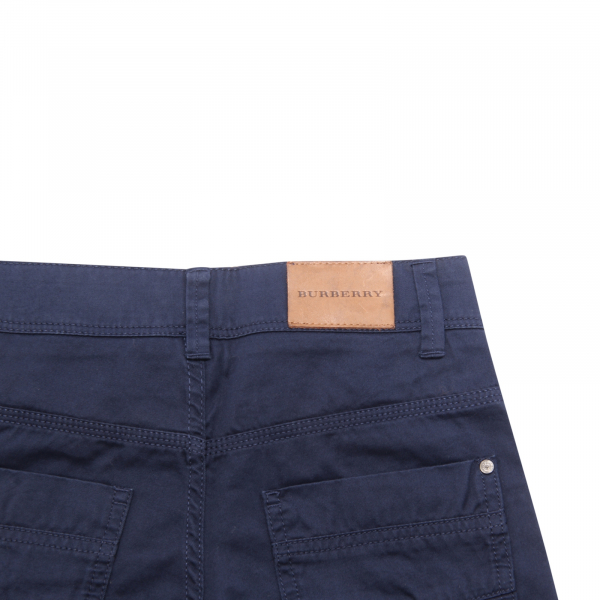 8372AP pantalone bimbo BURBERRY boy kid trousers blue
