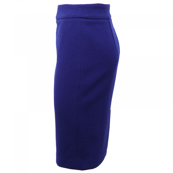 8374AF gonna donna ARMANI COLLEZIONI royal blue wool skirt women