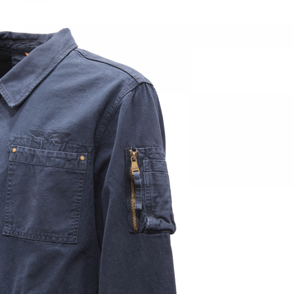 8384AZ GIACCA UOMO BOMBERS ORIGINAL DAVIS MAN VINTAGE EFFECT FIELD JACKET