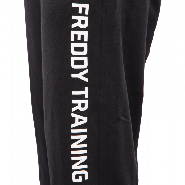 8395AG pantalone tuta uomo FREDDY black cotton trouser men