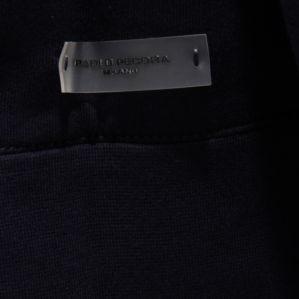 8399J felpa uomo PAOLO PECORA cotton blue full zip winter sweatshirt man