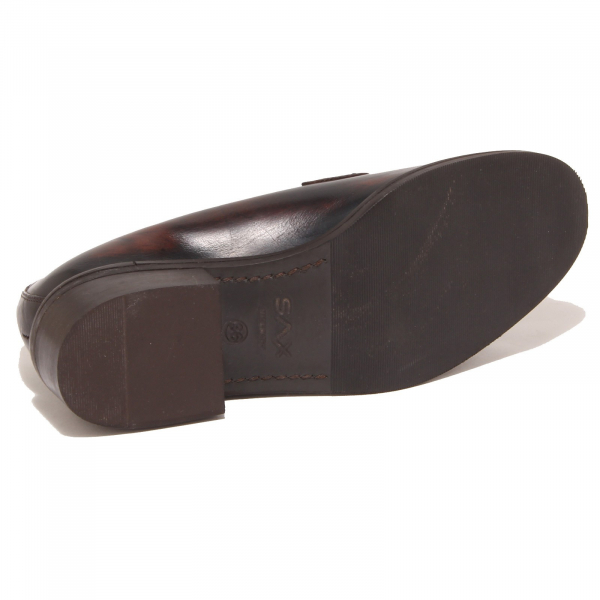 8466P mocassino SAX ASTOR ABS marrone scarpa donna loafer woman
