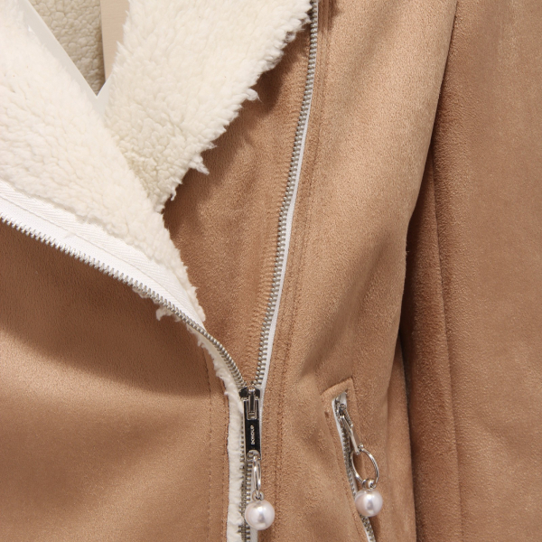 8470Y giubbotto bimba girl DONDUP eco-shearling jacket