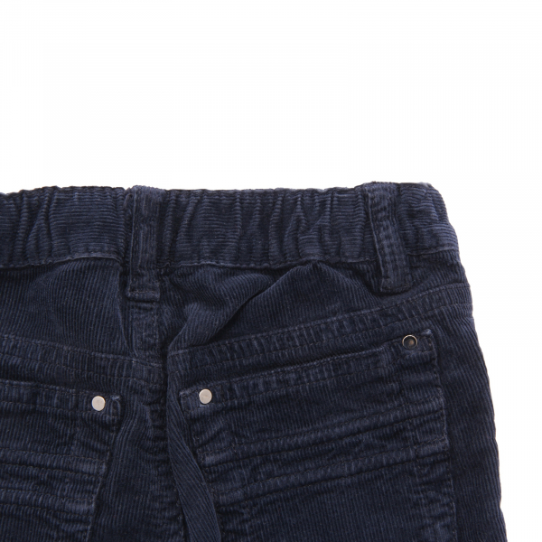 8515AP pantalone bimbo IL GUFO boy kids velvet trousers blue