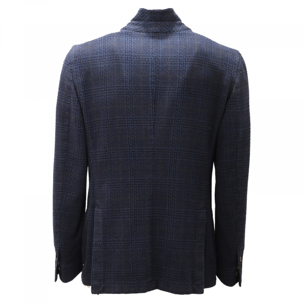 8545AD giacca uomo PANAMA JACKET blue wool/cashmere delave' jacket men