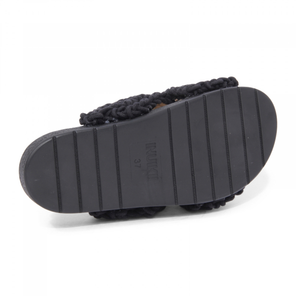 8545AR ciabatta donna INUIKII WOVEN STONES woman sandal black