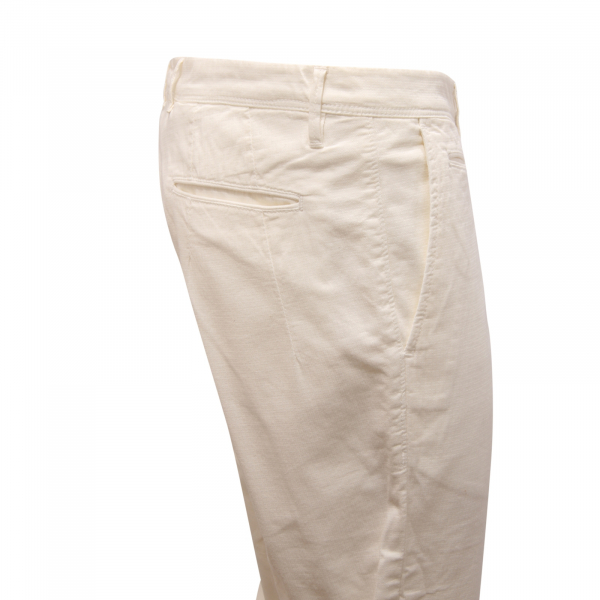 8546AZ PANTALONE UOMO WHITE SIVIGLIA MAN TROUSERS