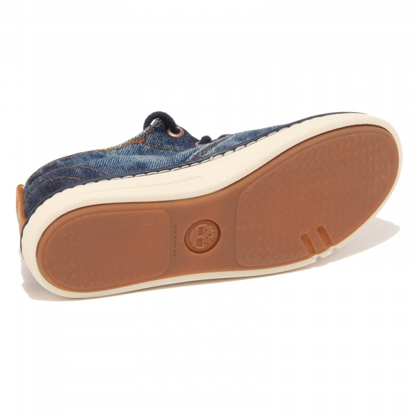8561P sneaker bimbo TIMBERLAND HOOKSET blu denim shoe kid