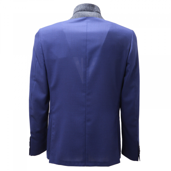 8591AD giacca uomo CANALI blue cool wool jacket men