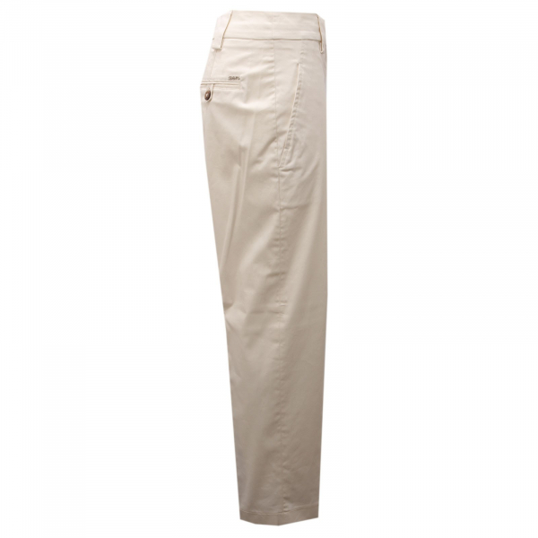 8591AF pantalone donna SEVENTY off white cotton trouser woman