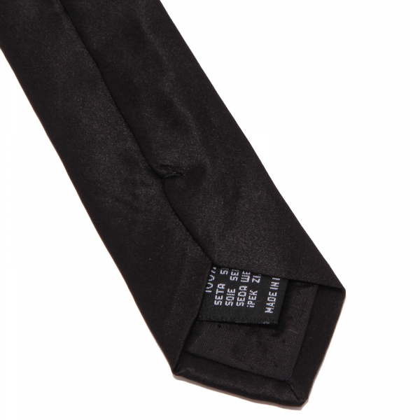 8626W cravatta uomo MESSORI silk black tie men