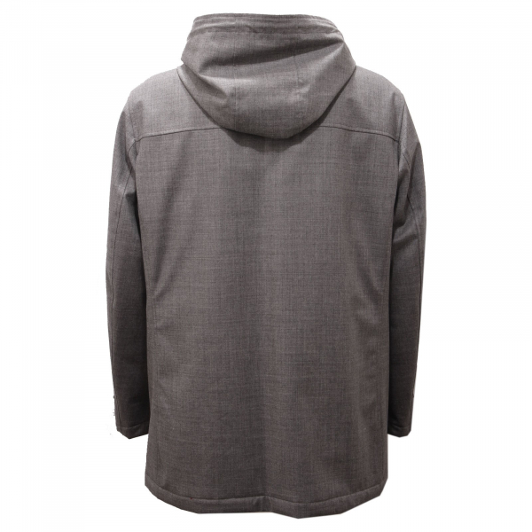 8666AE giubbotto uomo FAY grey wool padded jacket man