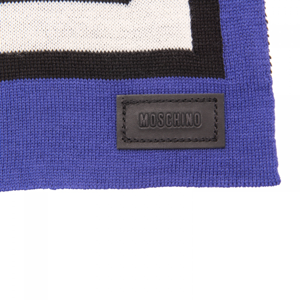 8694AQ sciarpa uomo MOSCHINO man wool blend scarf