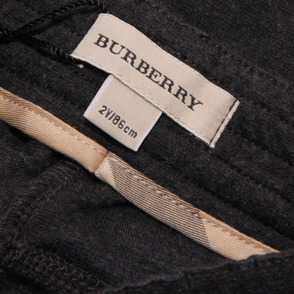 8695Q jeggings grigio bimba BURBERRY pantaloni kids children pants trousers
