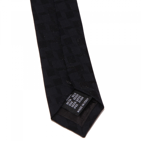 8699W cravatta uomo MESSORI silk black tie men