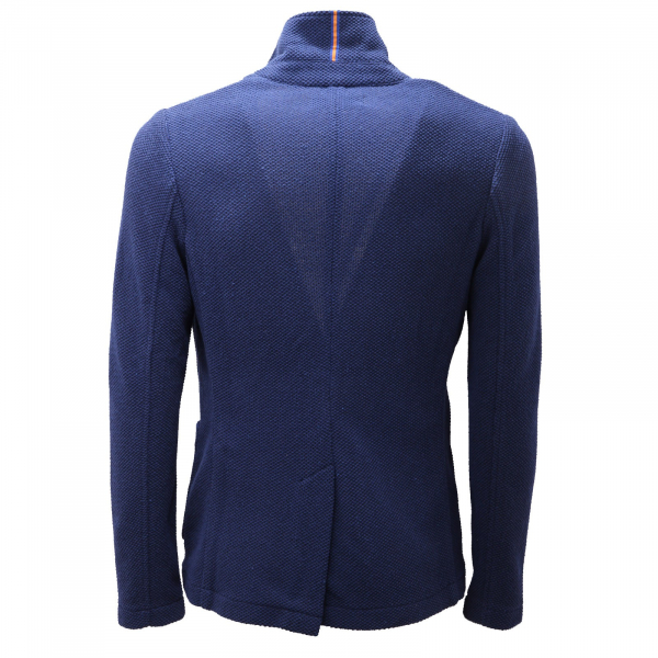 giacca uomo DISTRETTO 12 FORTE blue mix cotton jersey jacket men