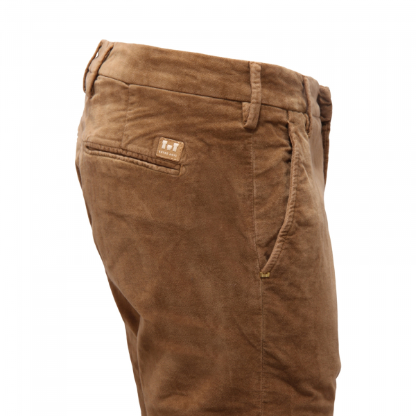 8727AR pantalone velluto uomo ENTRE AMIS man velvet trousers