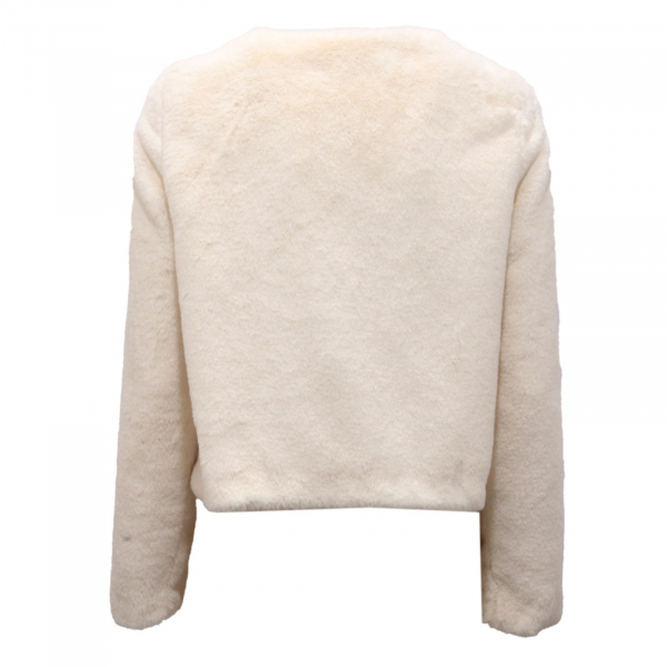 8730AI giacca donna TWINSET woman ecofur jacket off white