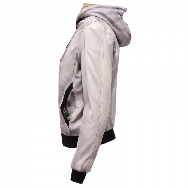 8740Q giubbotto SLIM donna MINORONZONI 1953 pelle SLIM jacket women leather