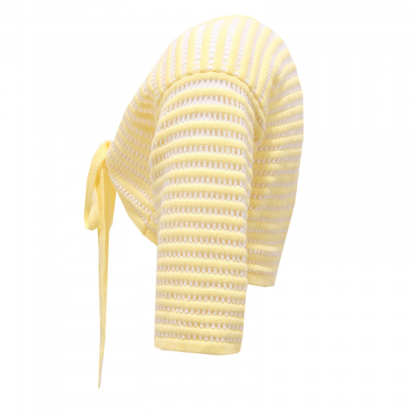 8740R scaldacuore bimba SIMONETTA coprispalla giallo cotone sweater kid