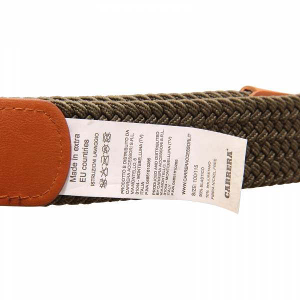 8750 CINTURA ELASTICA UOMO CARRERA MAN BELT GREEN