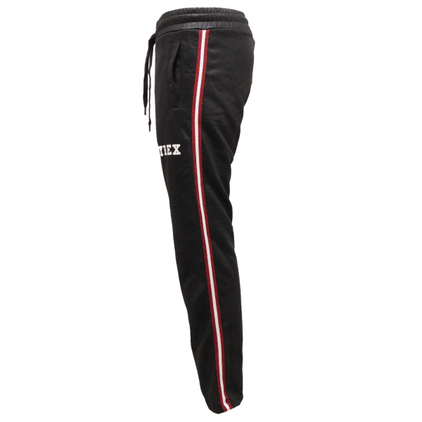 8769V pantalone tuta donna PYREX metallic black sweat pant woman