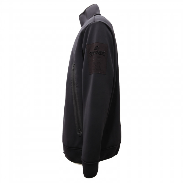 8774AC giubbotto uomo SPALDING black scuba fabric jacket men