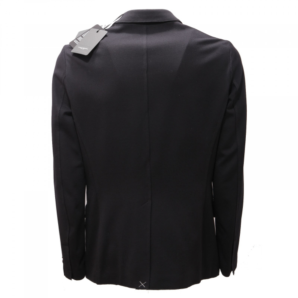 8776AE giacca uomo PAOLO PECORA black double-breasted jacket men