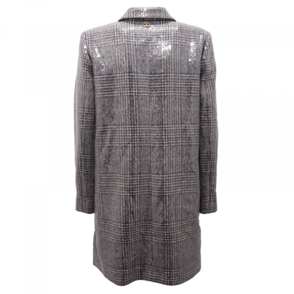 8778AI cappotto doppiopetto donna TWINSET woman  paillettes coat  
