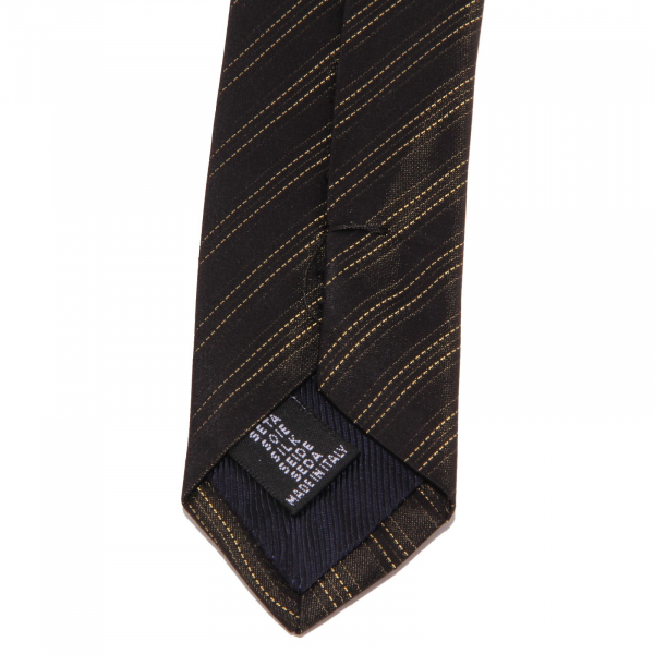 8793W cravatta uomo MESSORI silk black/gold tie men