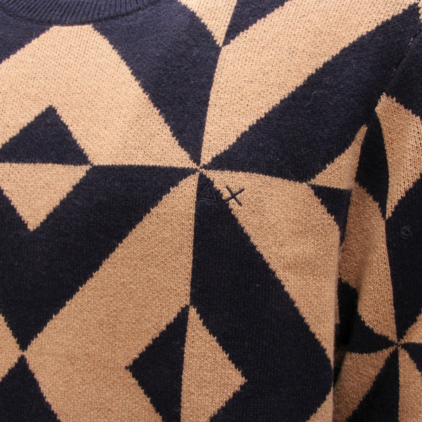 8795AP maglione uomo SUN 68 man sweater blue