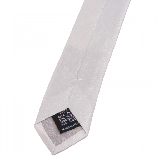 8798W cravatta uomo MESSORI silk silver tie men