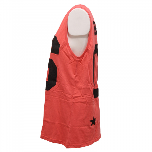 8811U canotta donna SHOP ART rosa pesca t-shirt sleeveless woman