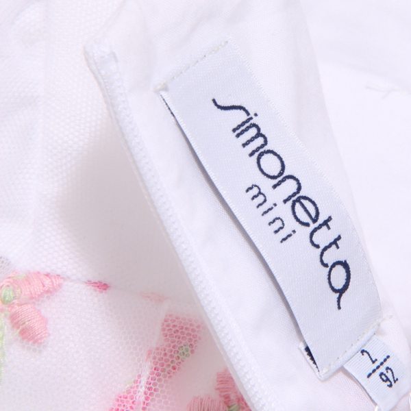 8816R vestito bimba SIMONETTA MINI abito rosa/bianco dress kid