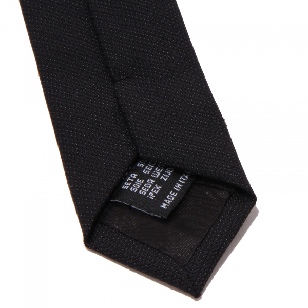8818J cravatta uomo MESSORI black silk tie man